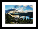 Emerald Bay Sunrise Lake Tahoe - Framed Print
