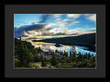 Emerald Bay Sunrise Lake Tahoe - Framed Print