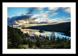 Emerald Bay Sunrise Lake Tahoe - Framed Print