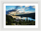 Emerald Bay Sunrise Lake Tahoe - Framed Print