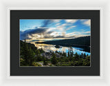 Emerald Bay Sunrise Lake Tahoe - Framed Print