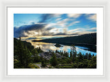Emerald Bay Sunrise Lake Tahoe - Framed Print