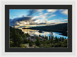 Emerald Bay Sunrise Lake Tahoe - Framed Print
