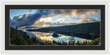 Emerald Bay Sunrise Rays - Framed Print-Lake Tahoe Prints