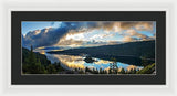 Emerald Bay Sunrise Rays - Framed Print-Lake Tahoe Prints