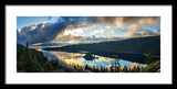 Emerald Bay Sunrise Rays - Framed Print-Lake Tahoe Prints