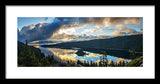 Emerald Bay Sunrise Rays - Framed Print-Lake Tahoe Prints