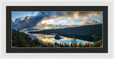 Emerald Bay Sunrise Rays - Framed Print-Lake Tahoe Prints