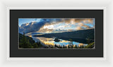 Emerald Bay Sunrise Rays - Framed Print-Lake Tahoe Prints