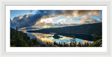 Emerald Bay Sunrise Rays - Framed Print-Lake Tahoe Prints