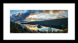 Emerald Bay Sunrise Rays - Framed Print-Lake Tahoe Prints