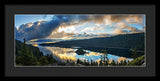 Emerald Bay Sunrise Rays - Framed Print-Lake Tahoe Prints