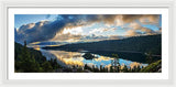 Emerald Bay Sunrise Rays - Framed Print-Lake Tahoe Prints