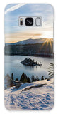 Emerald Bay Winter Sunburst By Brad Scott - Phone Case