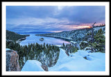 Emerald Bay Winter Sunrise - Framed Print