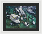 Emerald Waters - Bonsai Rock, Lake Tahoe - Framed Print