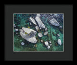 Emerald Waters - Bonsai Rock, Lake Tahoe - Framed Print
