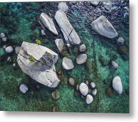 Emerald Waters - Bonsai Rock, Lake Tahoe - Metal Print-Metal Print-Lake Tahoe Prints