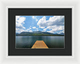 Fallen Leaf Dock - Framed Print