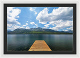 Fallen Leaf Dock - Framed Print