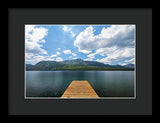 Fallen Leaf Dock - Framed Print