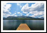 Fallen Leaf Dock - Framed Print