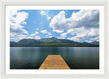 Fallen Leaf Dock - Framed Print