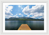Fallen Leaf Dock - Framed Print