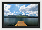 Fallen Leaf Dock - Framed Print