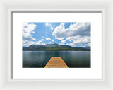 Fallen Leaf Dock - Framed Print