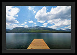 Fallen Leaf Dock - Framed Print