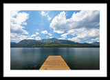 Fallen Leaf Dock - Framed Print