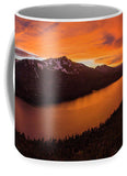 Fallen Leaf Lake Sunset Aerial By Brad Scott - Mug