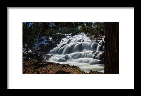 Glen Alpine Waterfall By Brad Scott - Framed Print