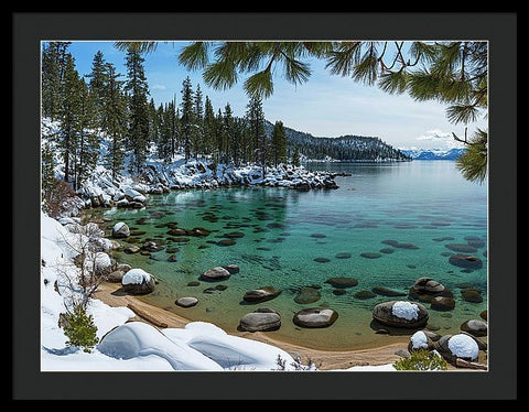 Glistening Cove By Brad Scott - Framed Print