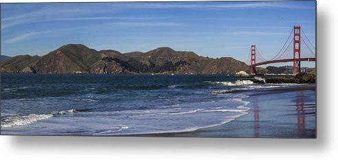Golden Gate Bridge Panorama - Metal Print