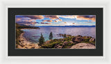 Heavenly Glow At Sand Harbor By Brad Scott - Framed Print