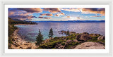 Heavenly Glow At Sand Harbor By Brad Scott - Framed Print
