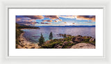 Heavenly Glow At Sand Harbor By Brad Scott - Framed Print