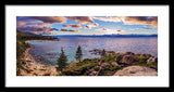 Heavenly Glow At Sand Harbor By Brad Scott - Framed Print