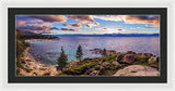 Heavenly Glow At Sand Harbor By Brad Scott - Framed Print