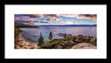 Heavenly Glow At Sand Harbor By Brad Scott - Framed Print