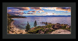 Heavenly Glow At Sand Harbor By Brad Scott - Framed Print