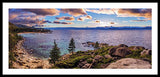 Heavenly Glow At Sand Harbor By Brad Scott - Framed Print