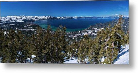 Heavenly Gondola View By Brad Scott - Metal Print-Lake Tahoe Prints