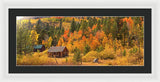 Hope Valley Fall Cabin By Brad Scott - Framed Print