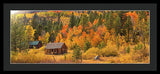Hope Valley Fall Cabin By Brad Scott - Framed Print