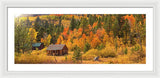 Hope Valley Fall Cabin By Brad Scott - Framed Print