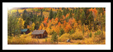 Hope Valley Fall Cabin By Brad Scott - Framed Print