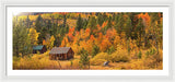 Hope Valley Fall Cabin By Brad Scott - Framed Print
